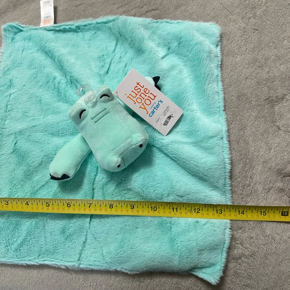 Mint Green Plush Hippo Blanket toy new